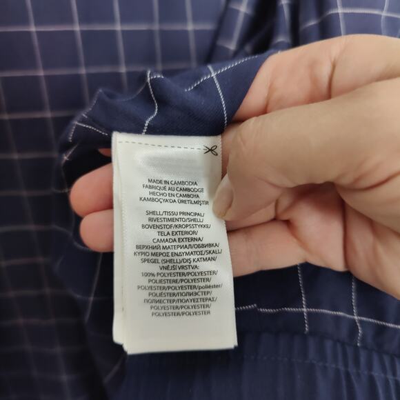 Polo Ralph Lauren Men's Sz XLT Navy Blue Bi-Swing Full Zip Windbreaker Jacket - Picture 6 of 7